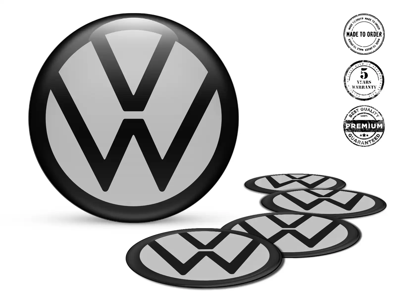 VW Calcomanía de Rueda Edición Estilo de Cúpula Alta Calidad
